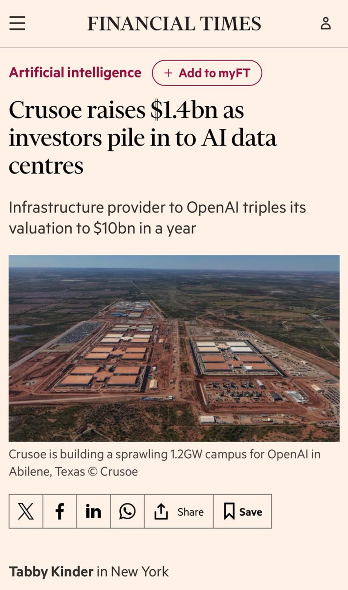 CrusoeAI Secures $1.4B to Power Infrastructure Boom