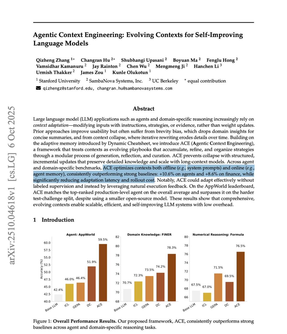 Agentic Context Engineering Boosts AI Performance Without Fine‑Tuning