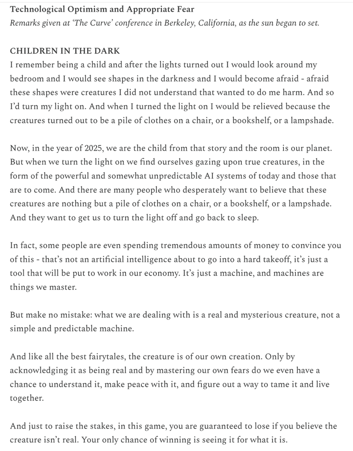 AI's Gravity: Balancing Optimism with Necessary Fear