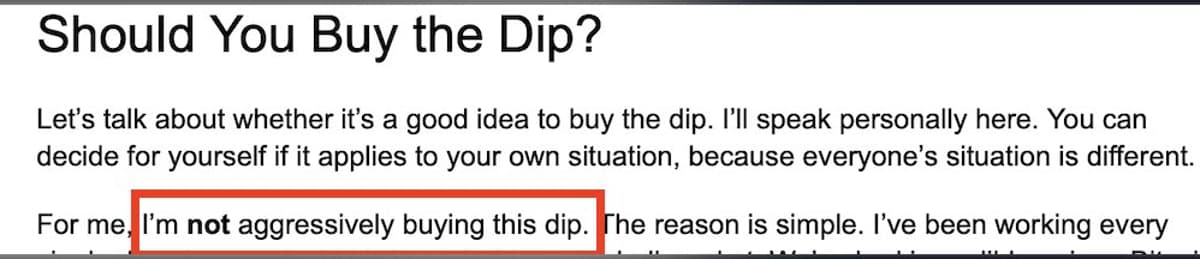 Crypto Analyst Refuses to Buy Dip Amid Falling Market