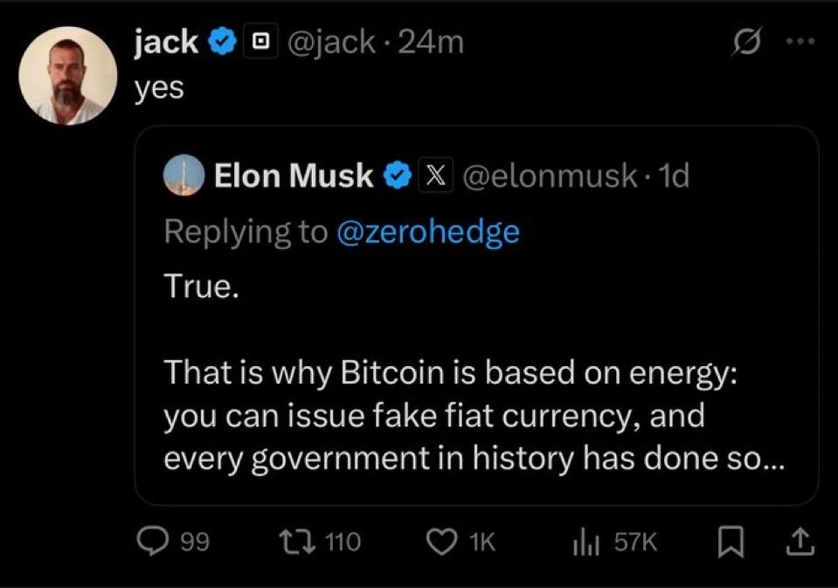 Musk and Dorsey Publicly Endorse Bitcoin, Signaling Elite Interest