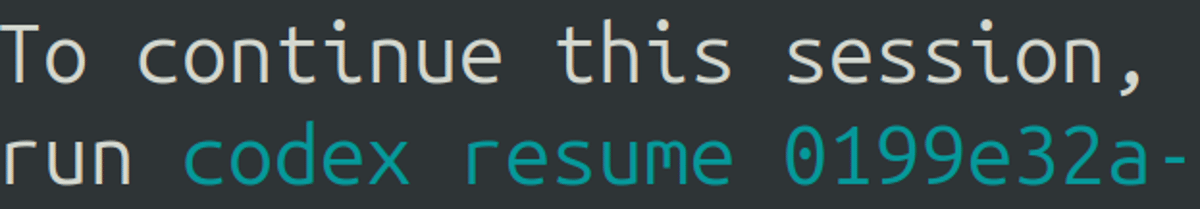 Codex CLI Exit Saves Sessions, Huge QOL Boost