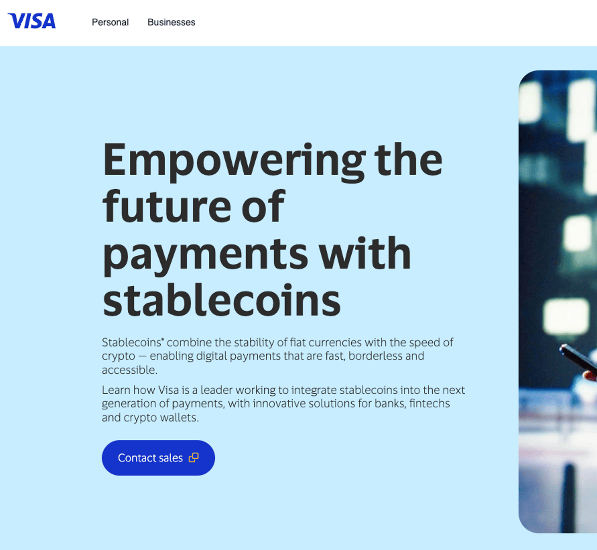 Visa Shifts From Rival to Partner in Crypto