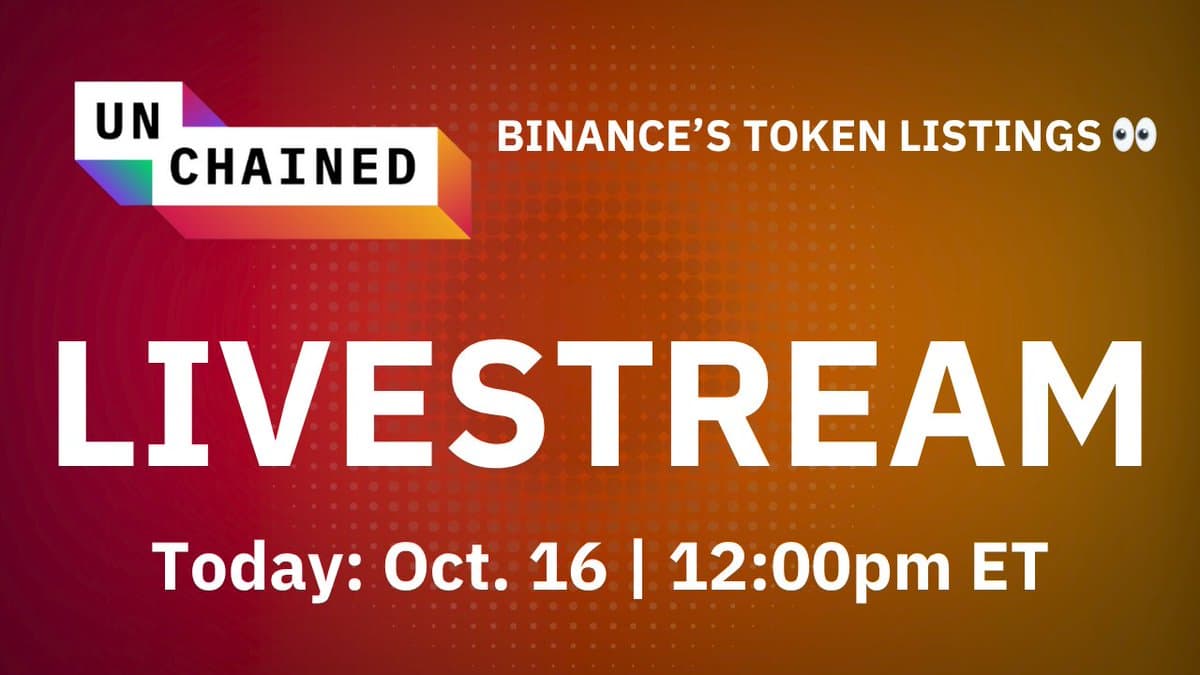 Live Binance Token Listings Talk at Noon ET