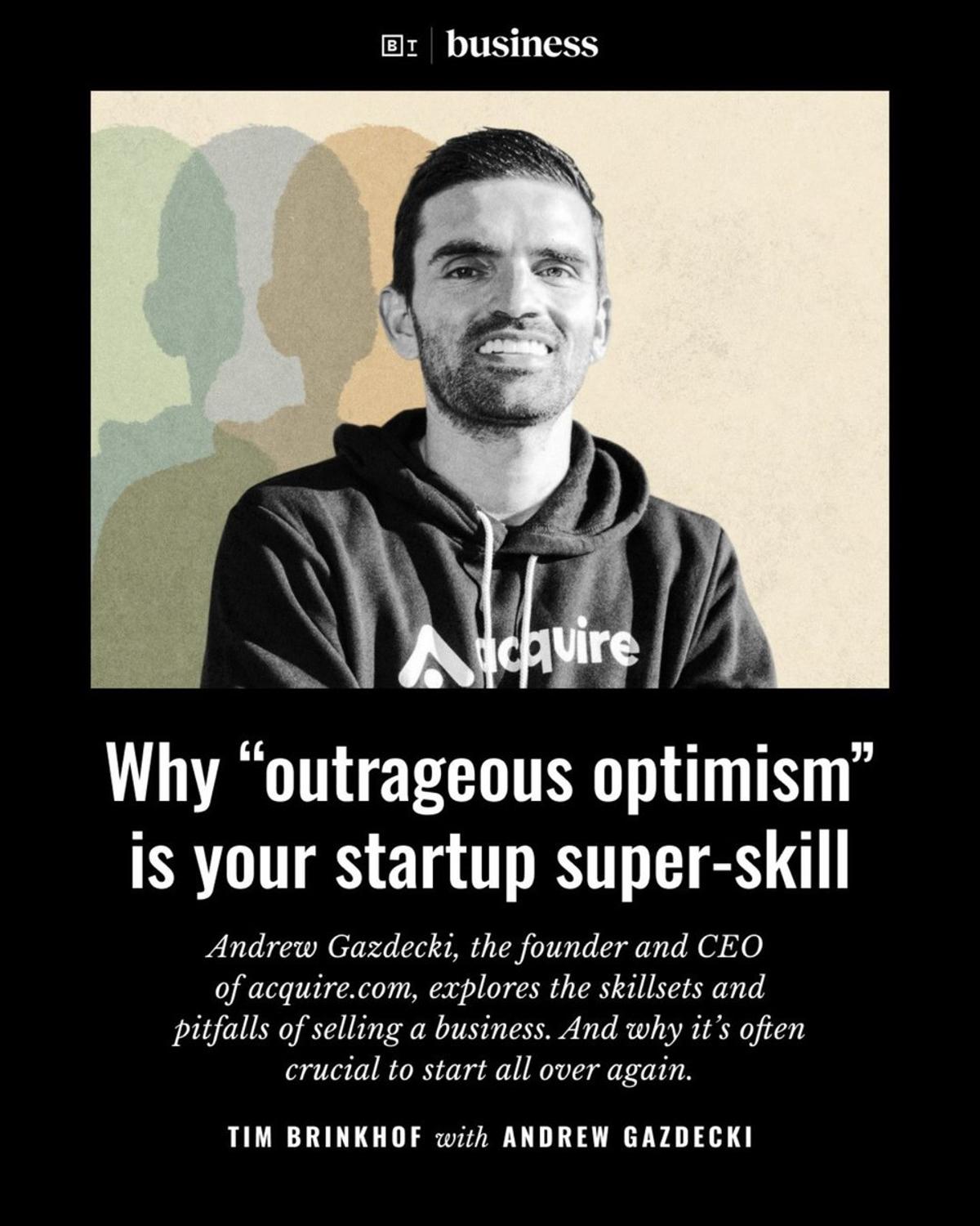 Outrageous Optimism Is Essential for Founders' Success