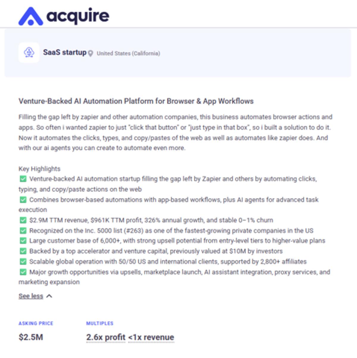 AI Automation Startup Achieves 326% YoY Growth