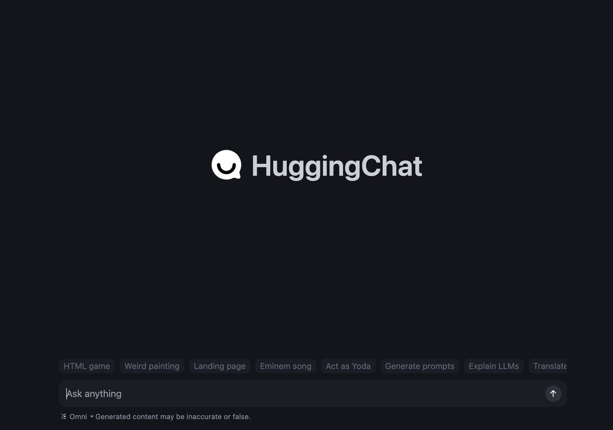 HuggingChat Omni Unites 100+ Models for Optimal Answers