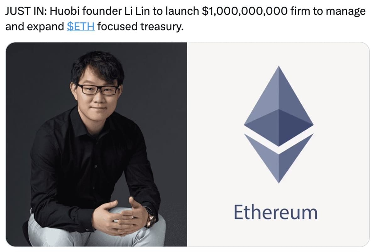 Ethereum Secures Another $1 Billion Treasury Company