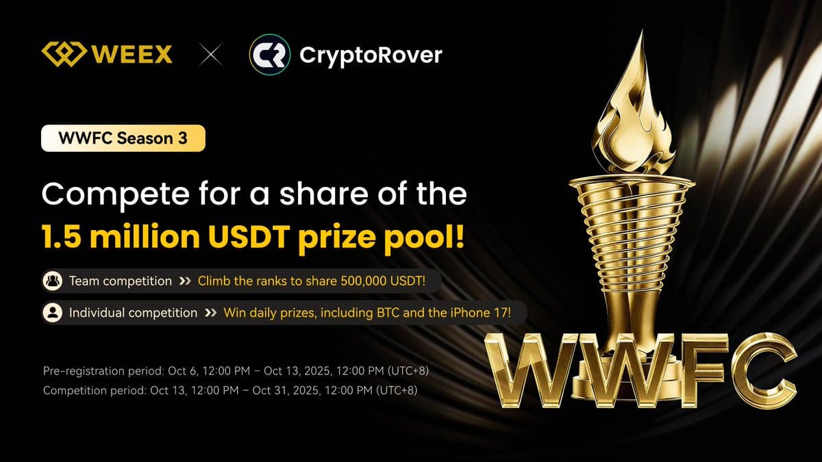 Join WEEX Trading Team, Win Share of $1.5M