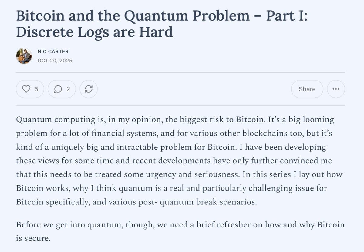Bitcoin's Biggest Threat: The Quantum Computing Challenge