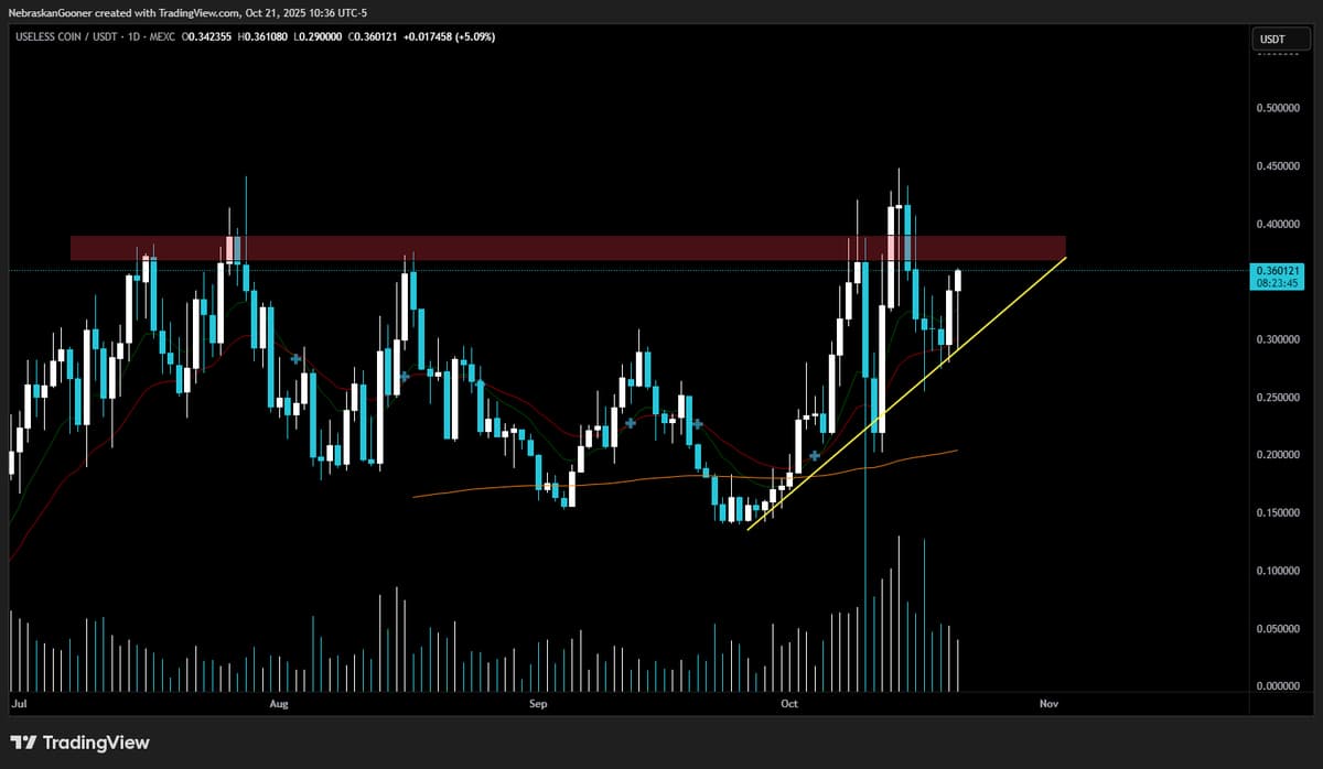 Clear Red Resistance, $USELESS Set to Skyrocket