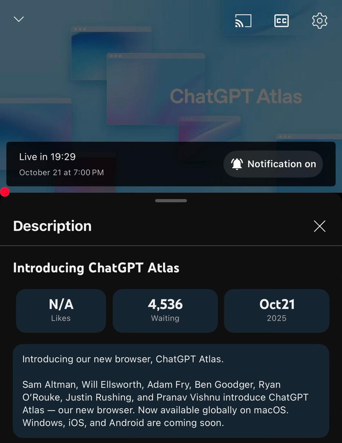 ChatGPT Atlas Launches as macOS Browser