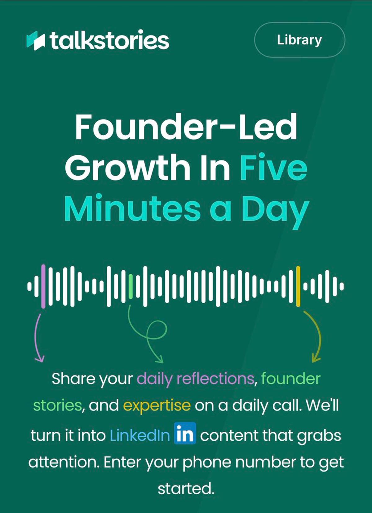 TalkStories Lets Founders Grow Audiences by Speaking Daily