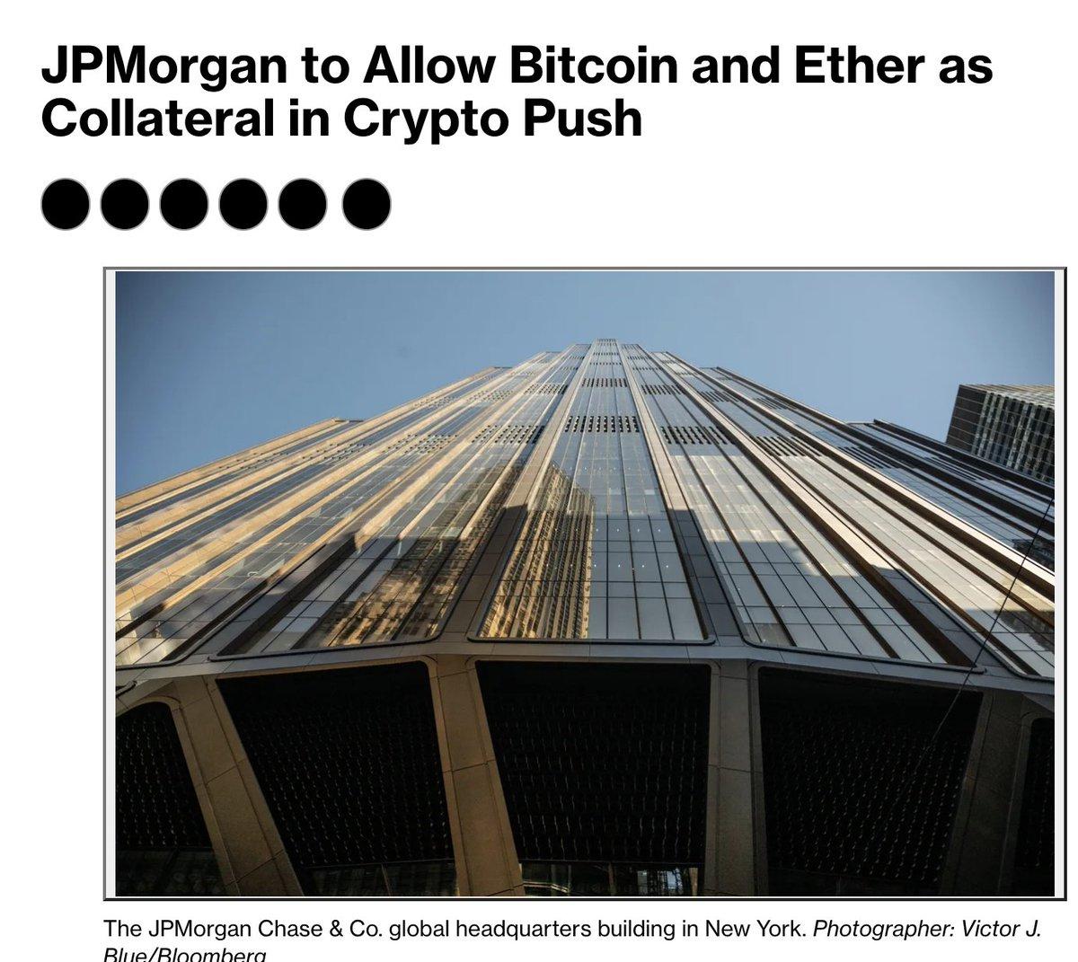 Major US Bank Accepts Bitcoin, Ethereum as Loan Collateral