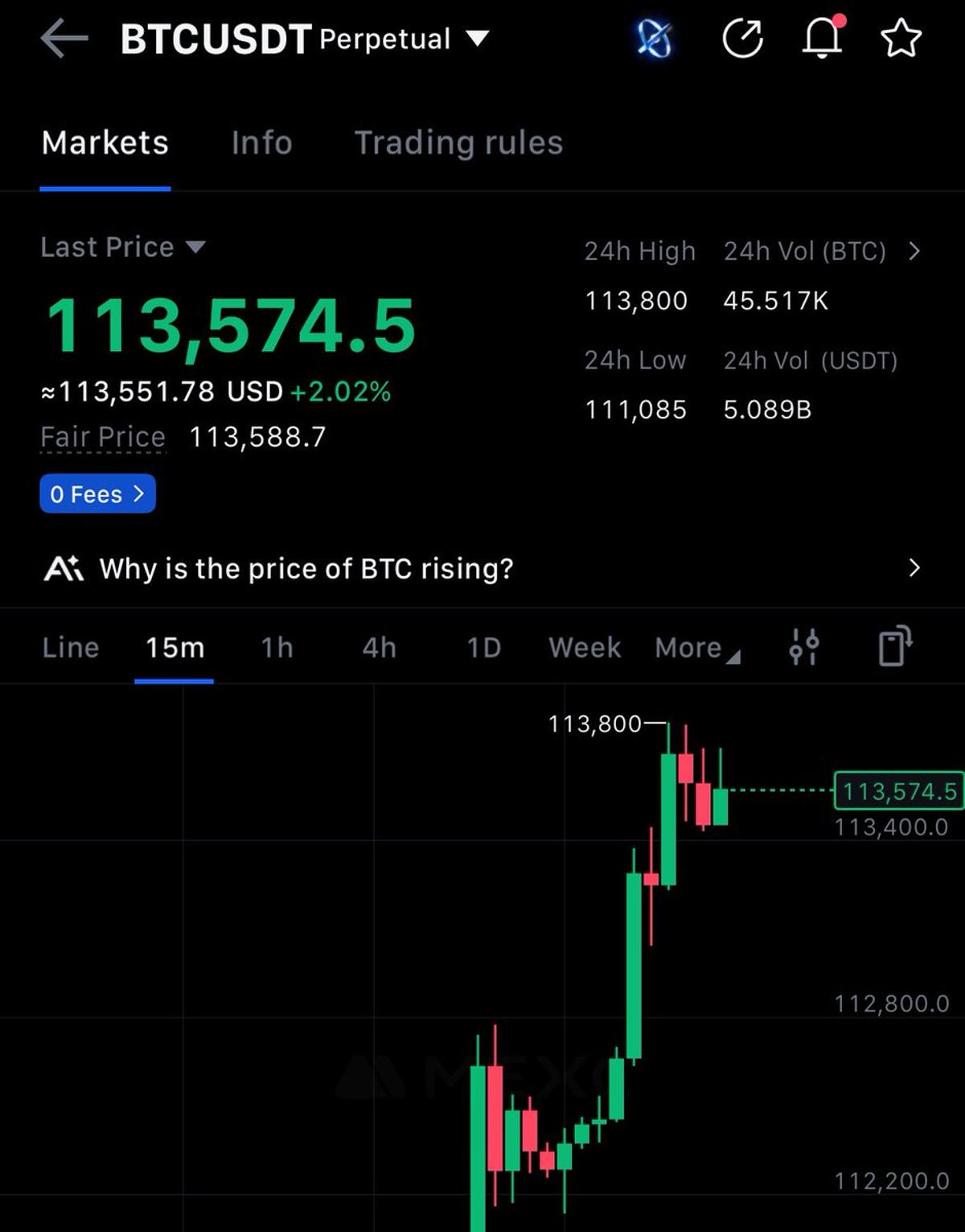 Bitcoin Hits New $113,000 Milestone