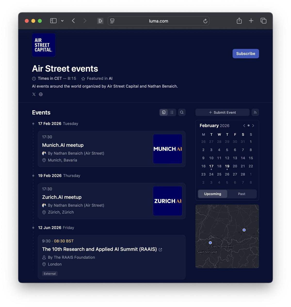 AI Meetups Expand to Zurich and Munich in 2026