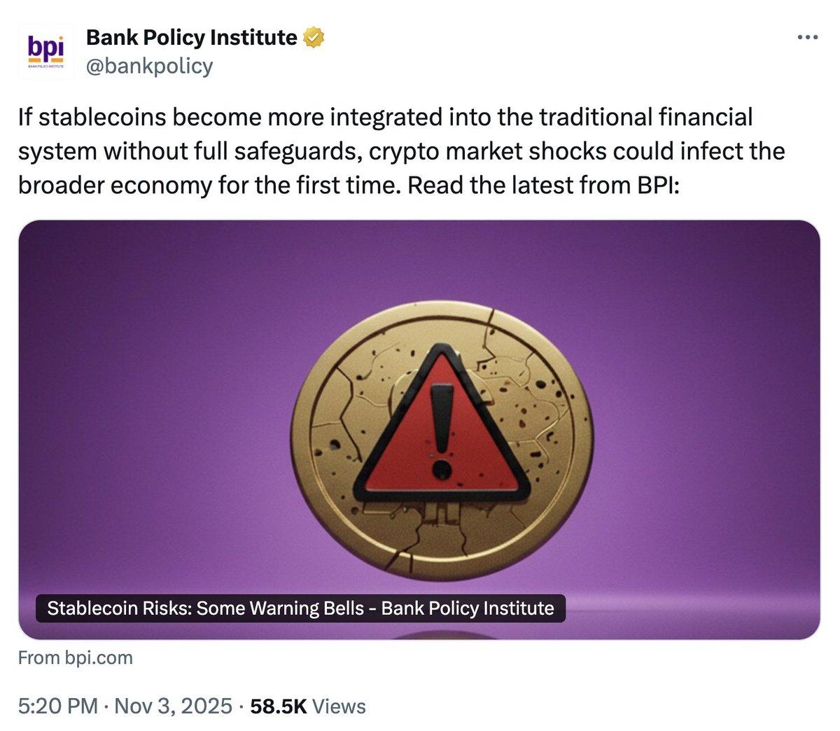 Bank Lobby Targets Stablecoins; Politicians Likely Paid