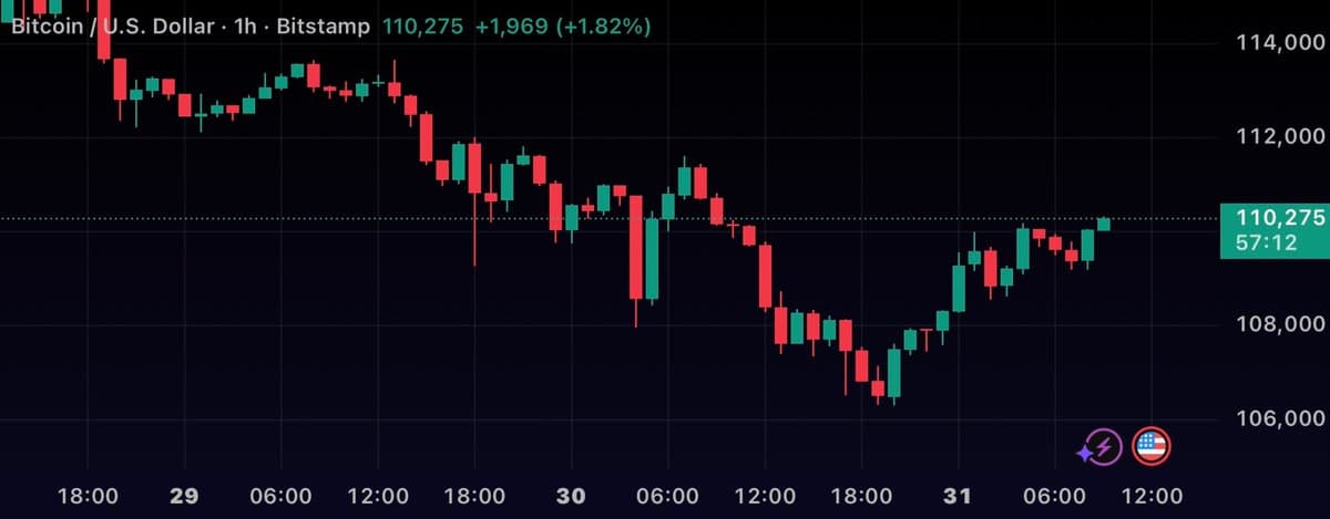 Bitcoin Rebounds to $110,000 Milestone