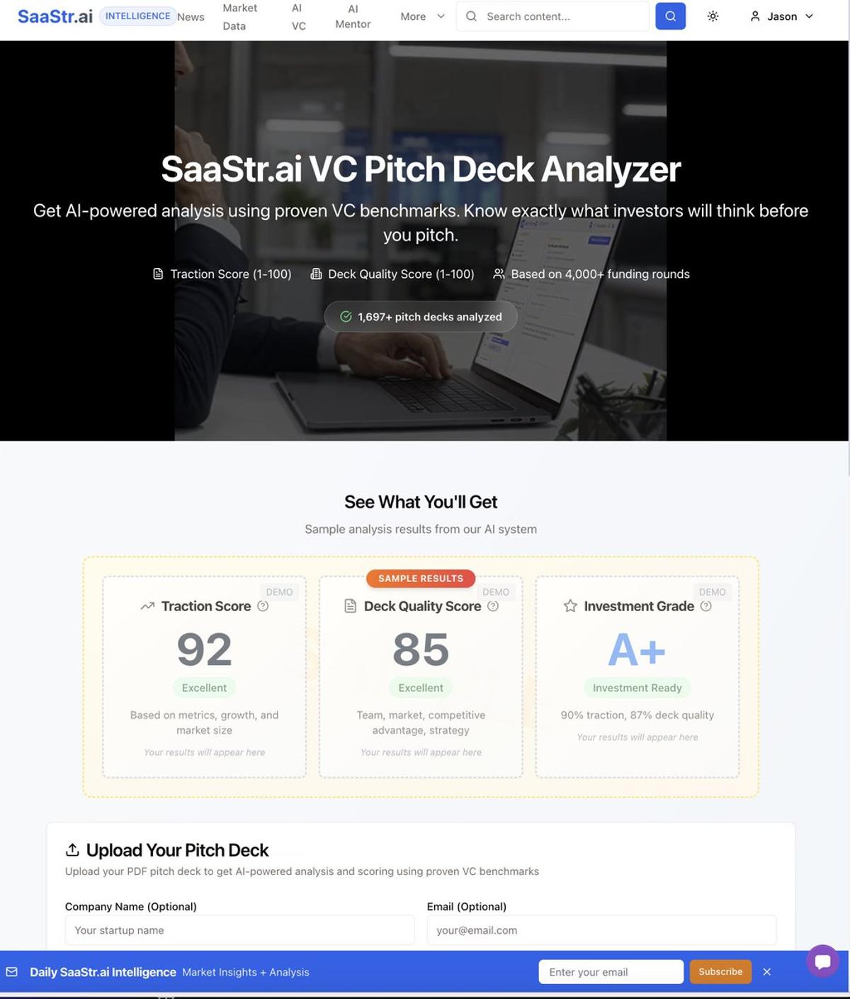 Free AI Analyzer Grades Your VC Pitch Deck Instantly