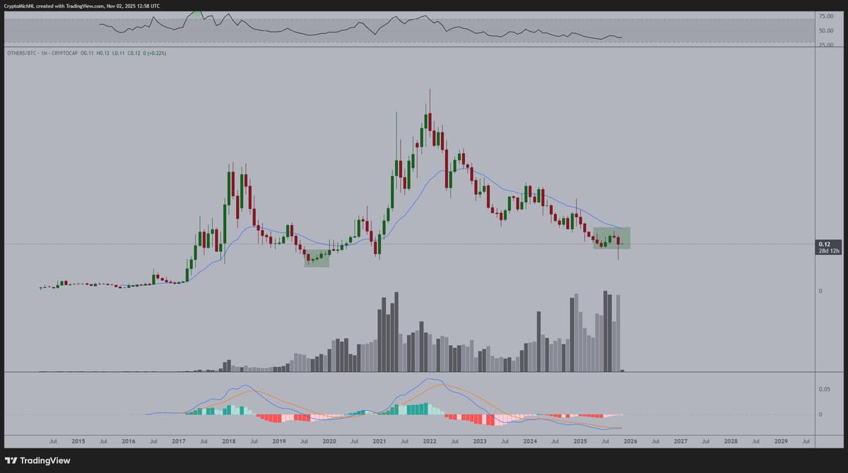 OTHERS/BTC Hits First Monthly Green in Four Years