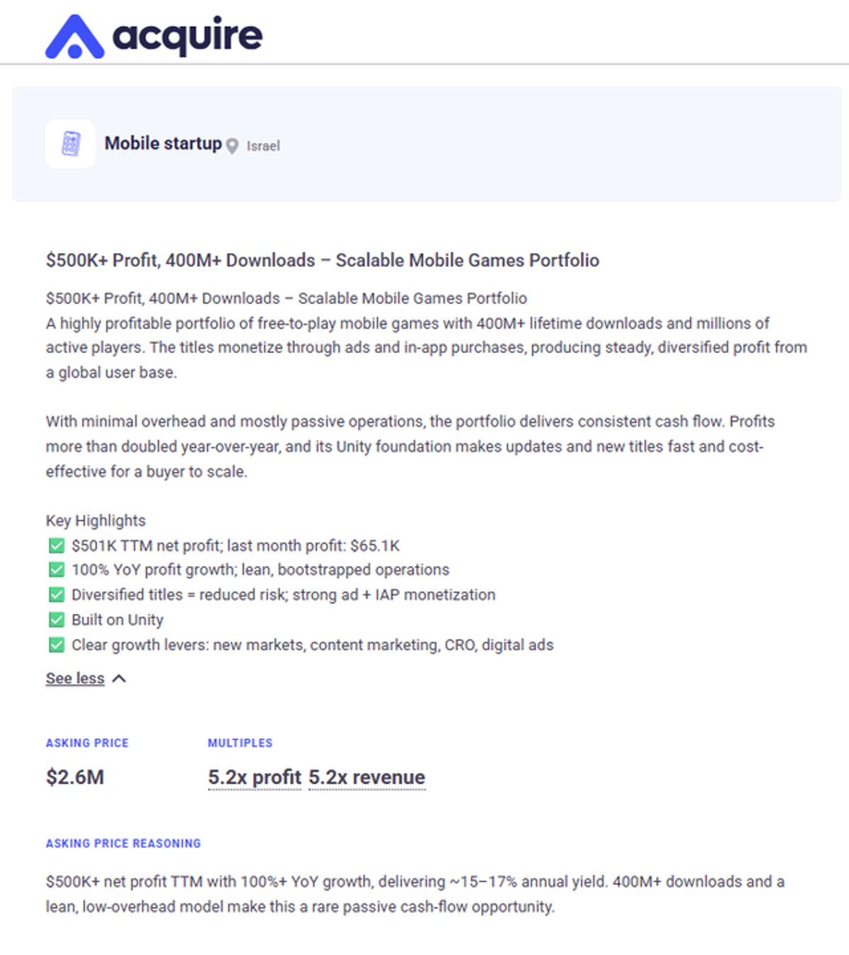 Bootstrapped Mobile Games Hit $500K Profit, 400M+ Downloads