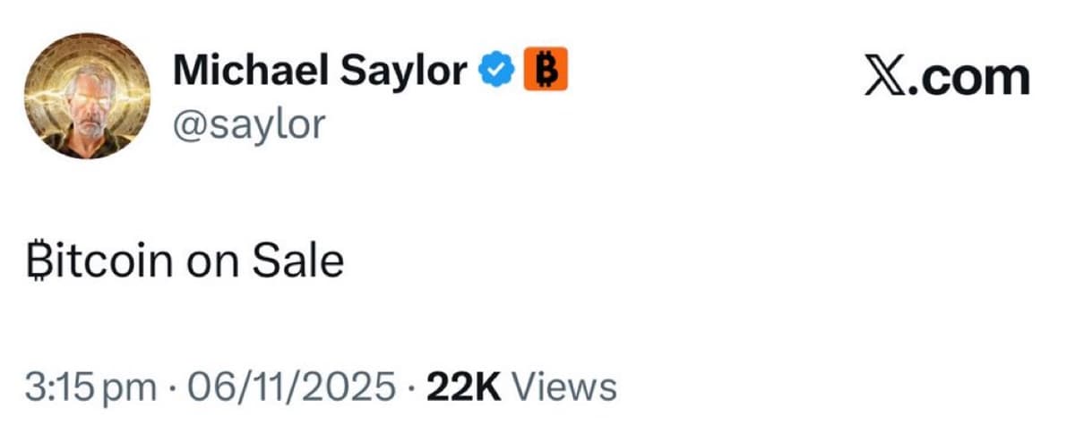 Michael Saylor Calls Bitcoin a Bargain, Signals Bullish Outlook