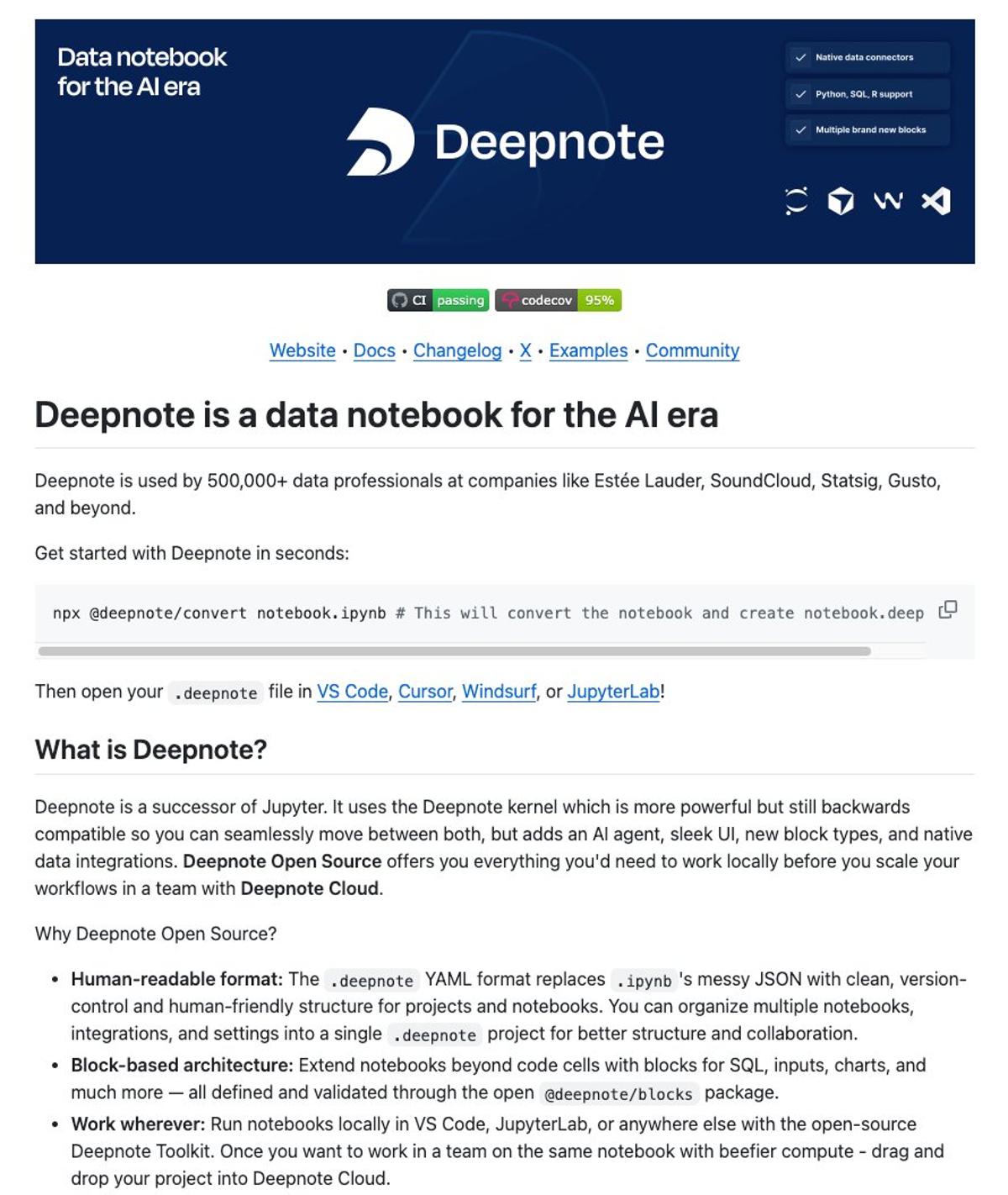 Deepnote Open‑Sources Modern Notebook, Challenging Jupyter’s Dominance