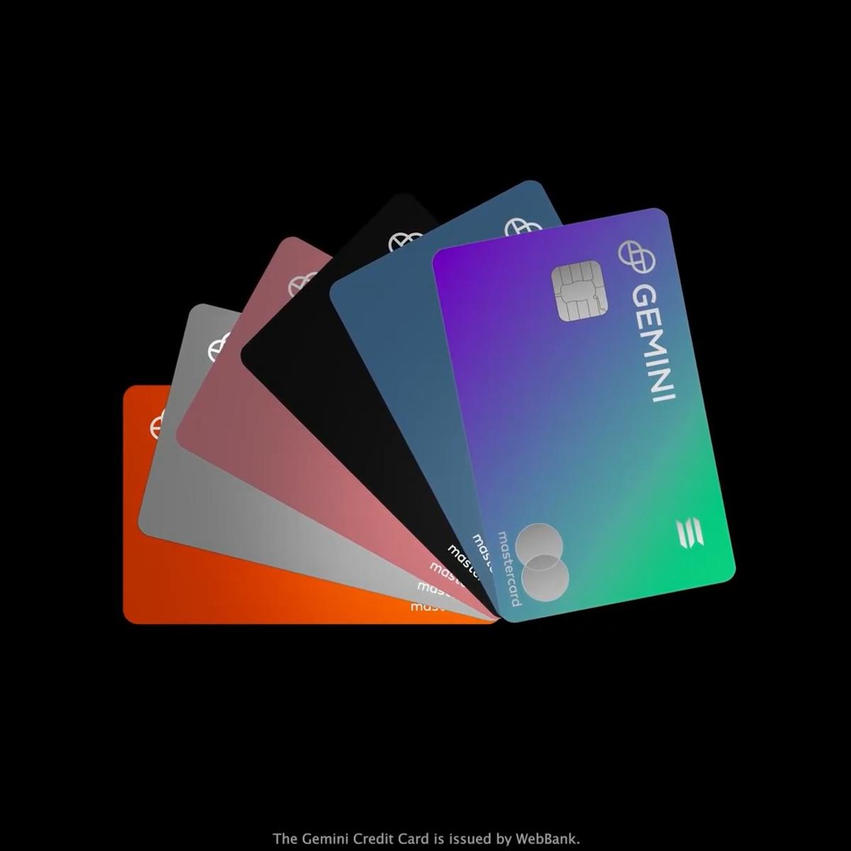 Choose Your Crypto Vibe with Six Gemini Card Colors