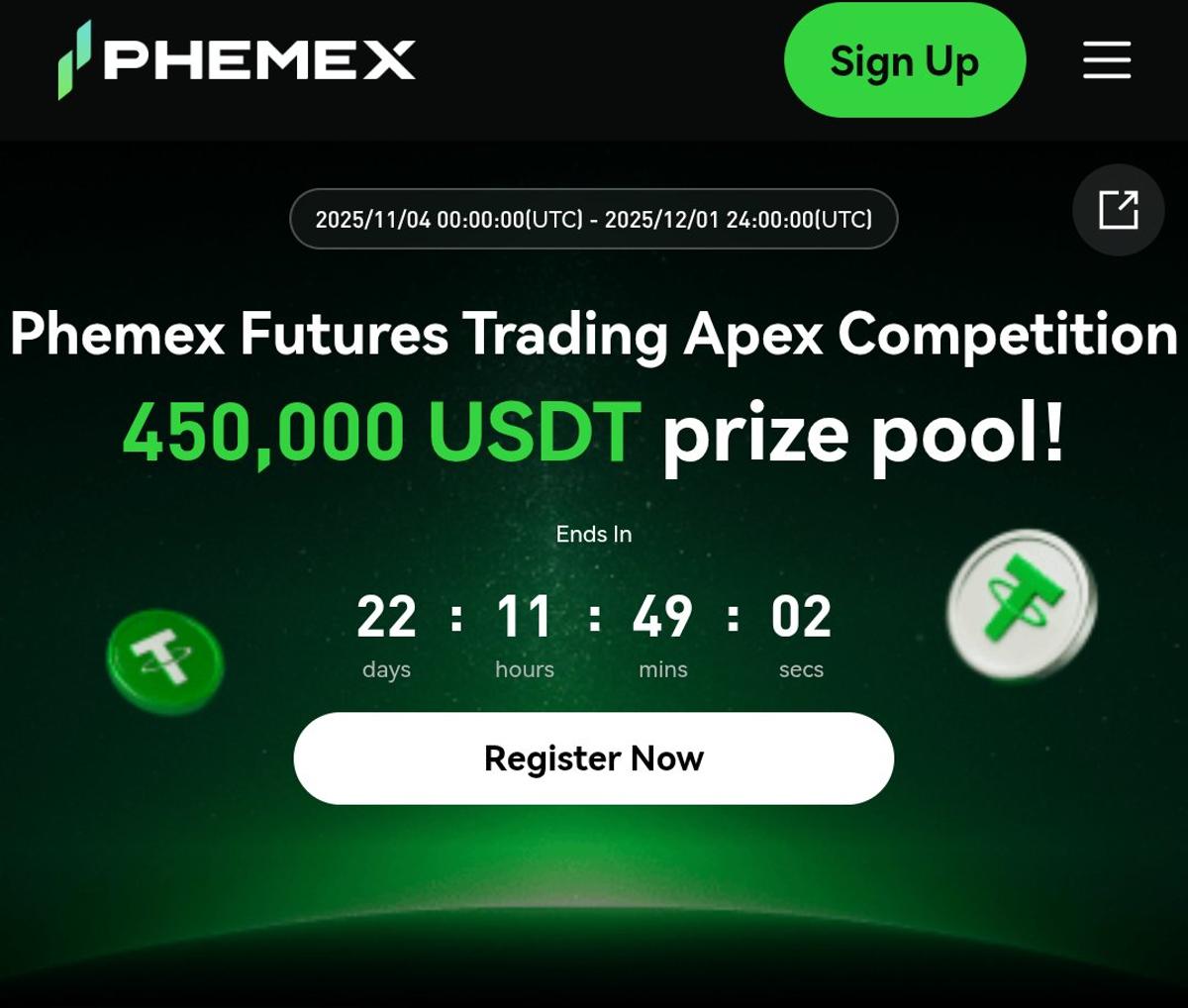 Phemex Launches $450K APEX Futures Competition