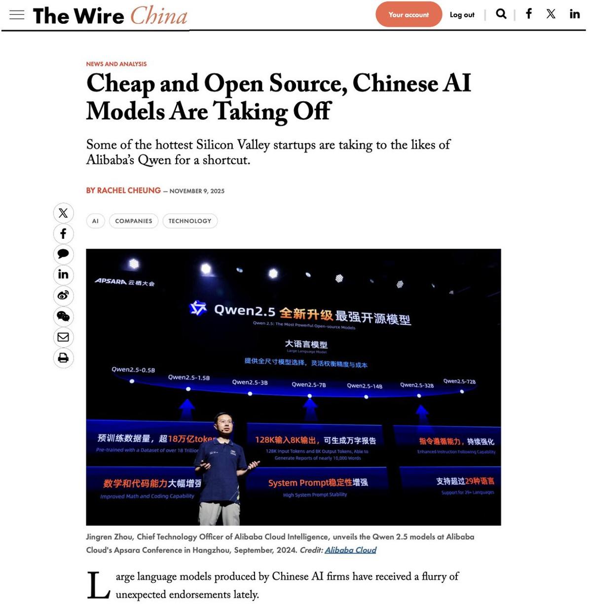 Western Startups Increasingly Rely on Chinese AI Models