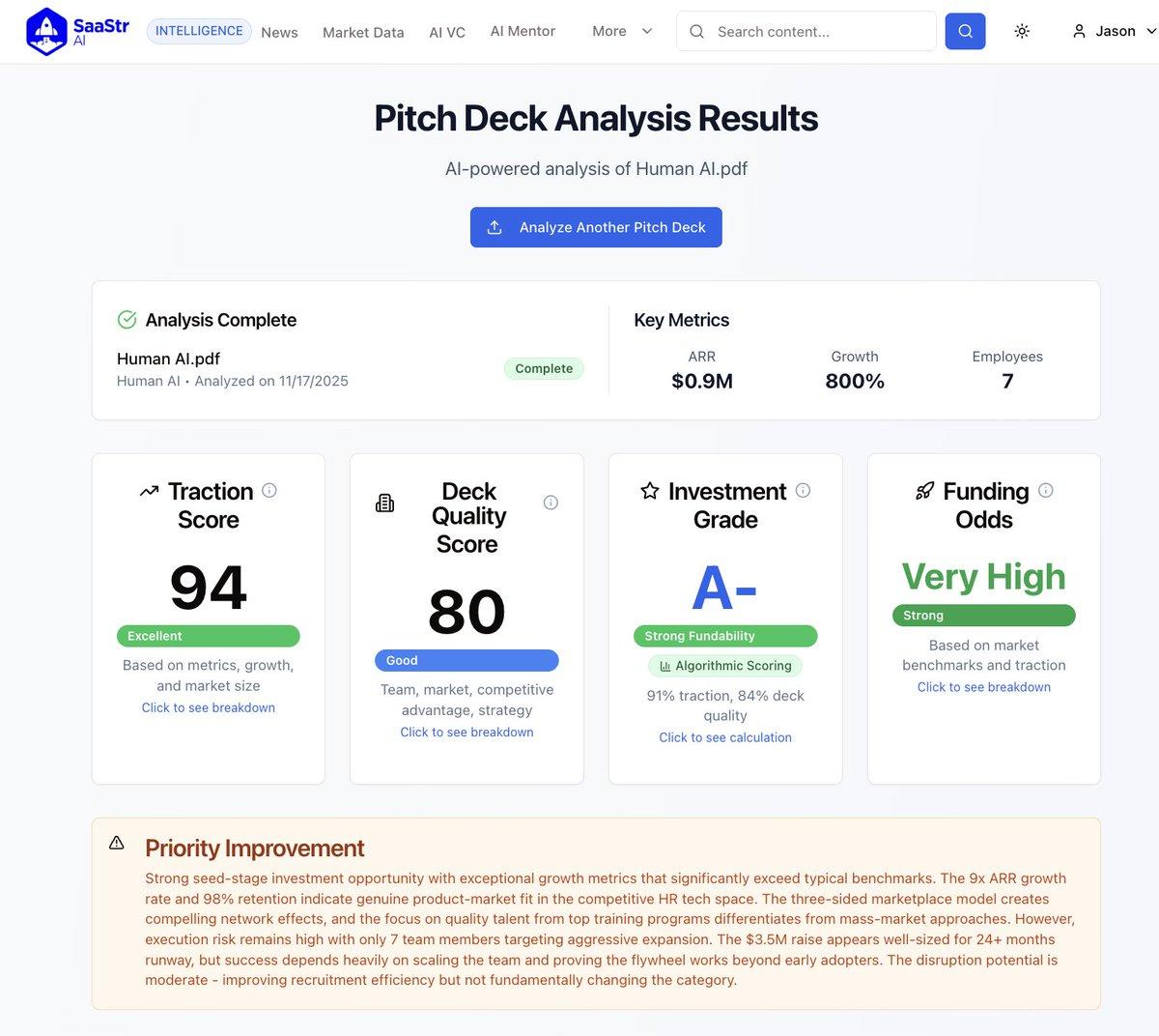 Get Instant Funding Verdict by Uploading Deck