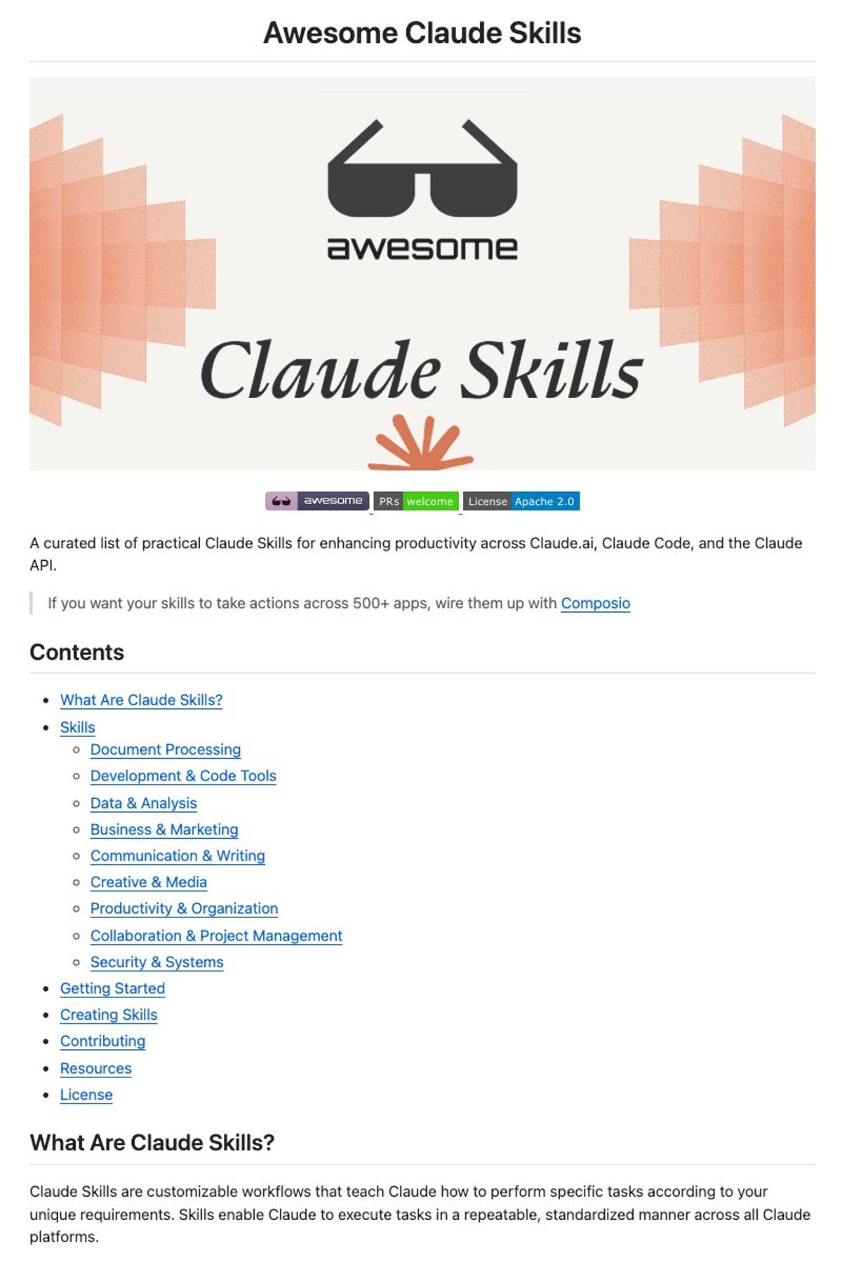 Composio Releases Most Complete Open‑Source Claude Skills Repo