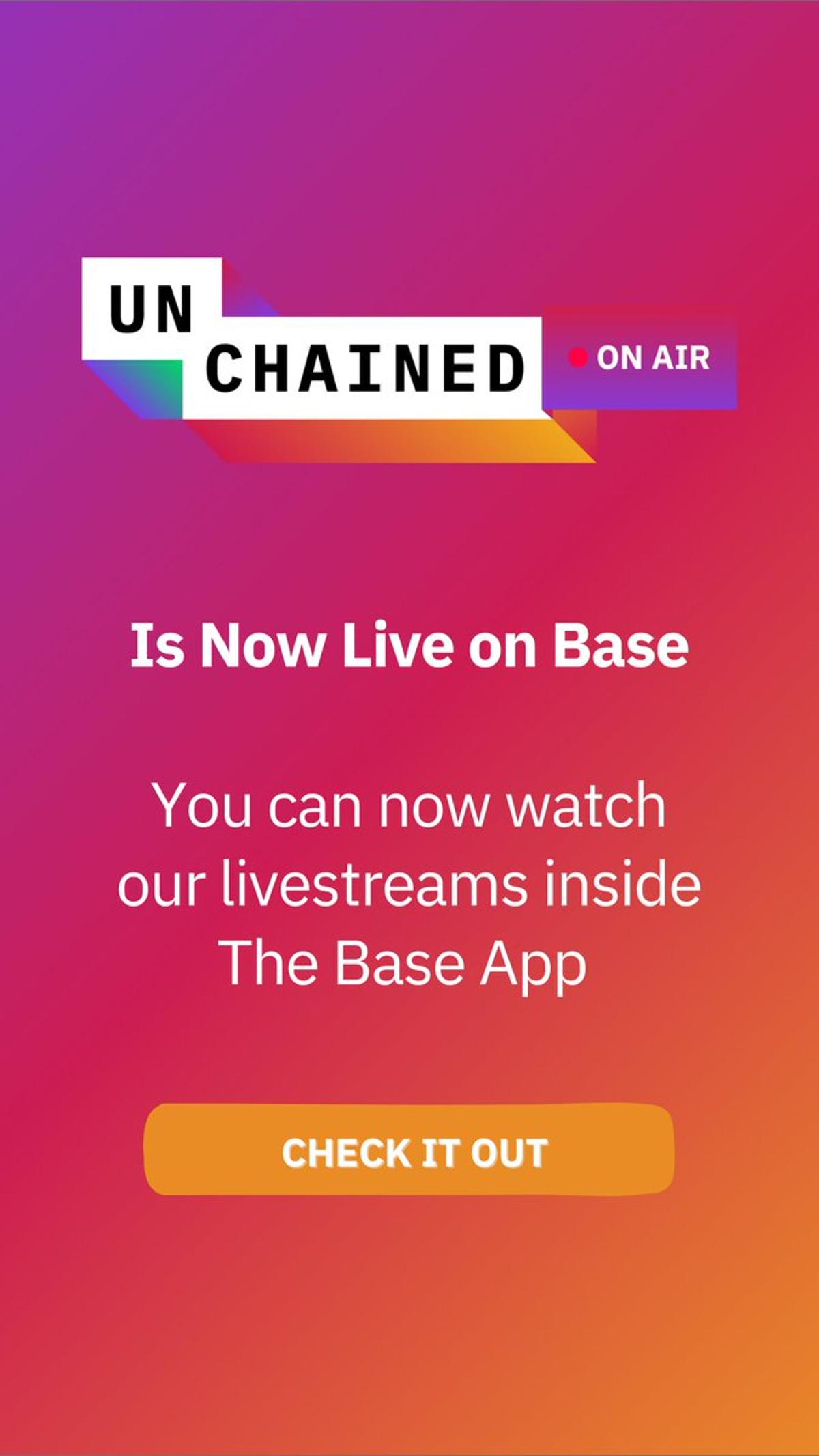 Crypto Media Goes On‑Chain: Unchained Launches Base Mini‑App