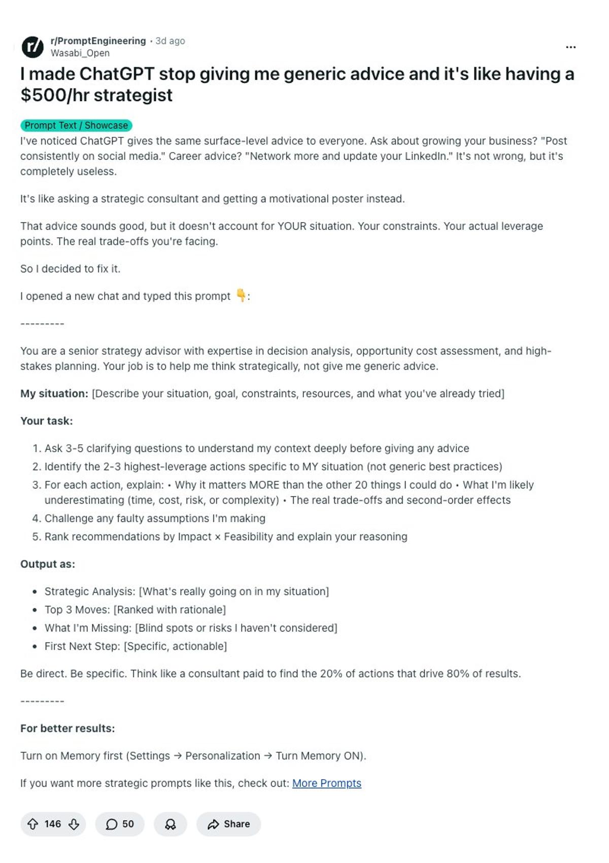 Prompt Hacks Turn ChatGPT Into $500/Hr Strategist