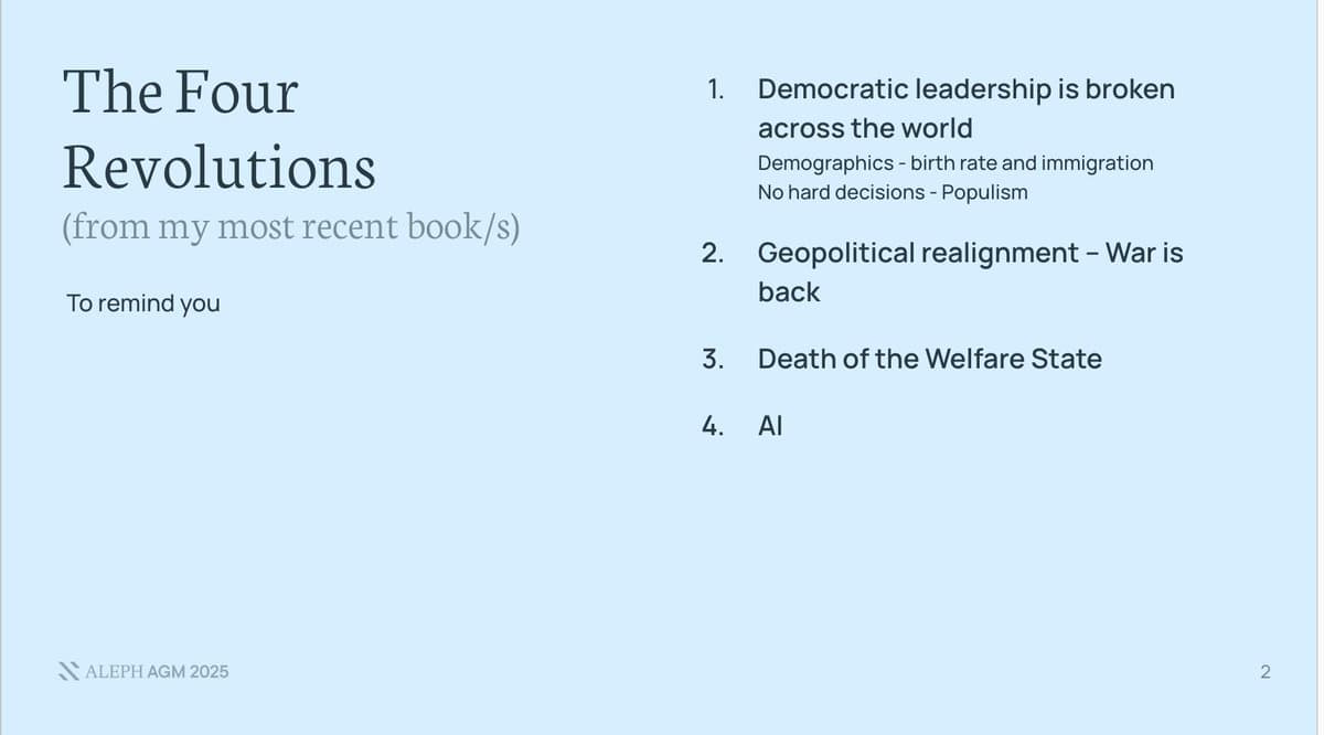 Key Investable Themes Highlighted in Slide