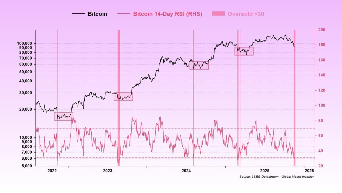 Bitcoin Crash Signals Buying Opportunity Amid Record Low Indicators