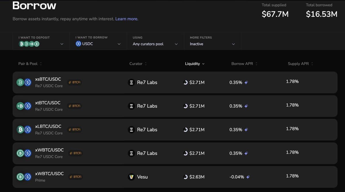 Starknet Becomes Attractive Hub for BTC-Backed USDC Loans