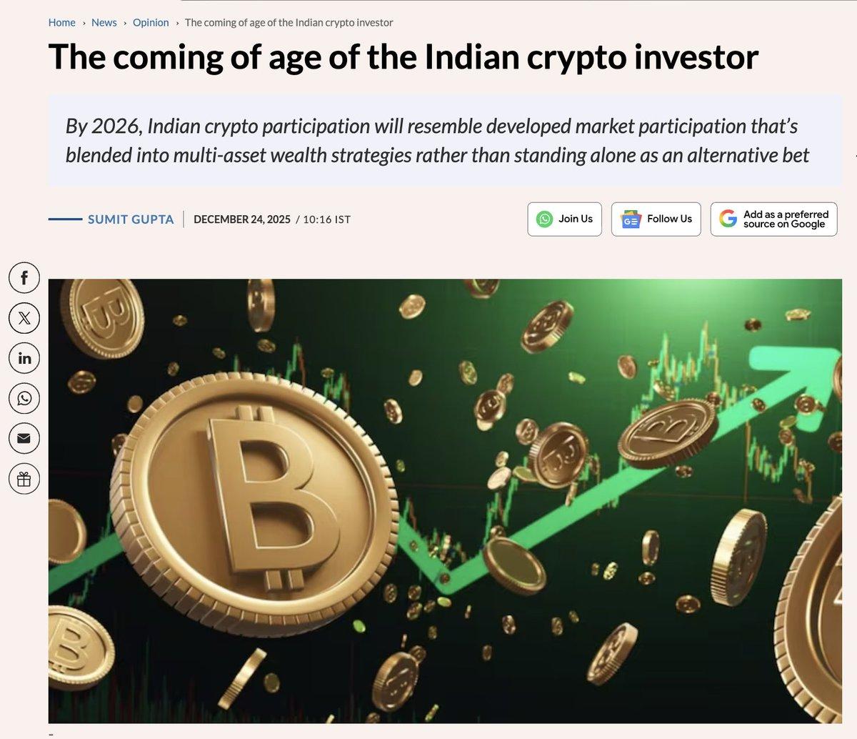 Indian Crypto Investors Maturing Toward Multi‑Asset Strategies by 2026