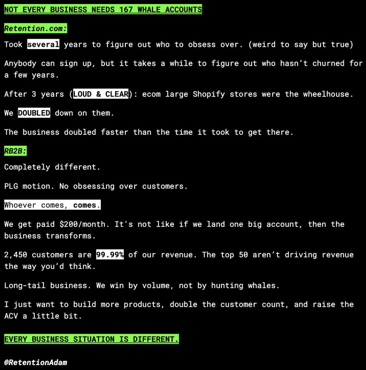 Success Comes From Many Small Clients, Not Just Whales