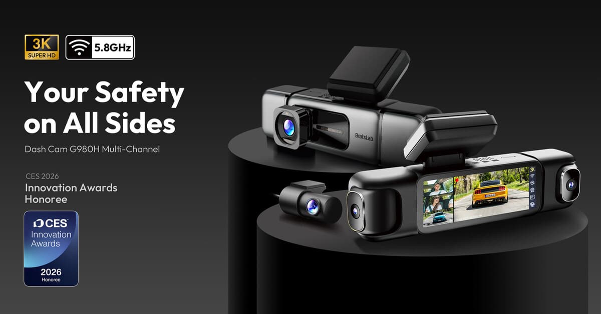 Botslab's G980H Dashcam Wins 2026 CES Innovation Award