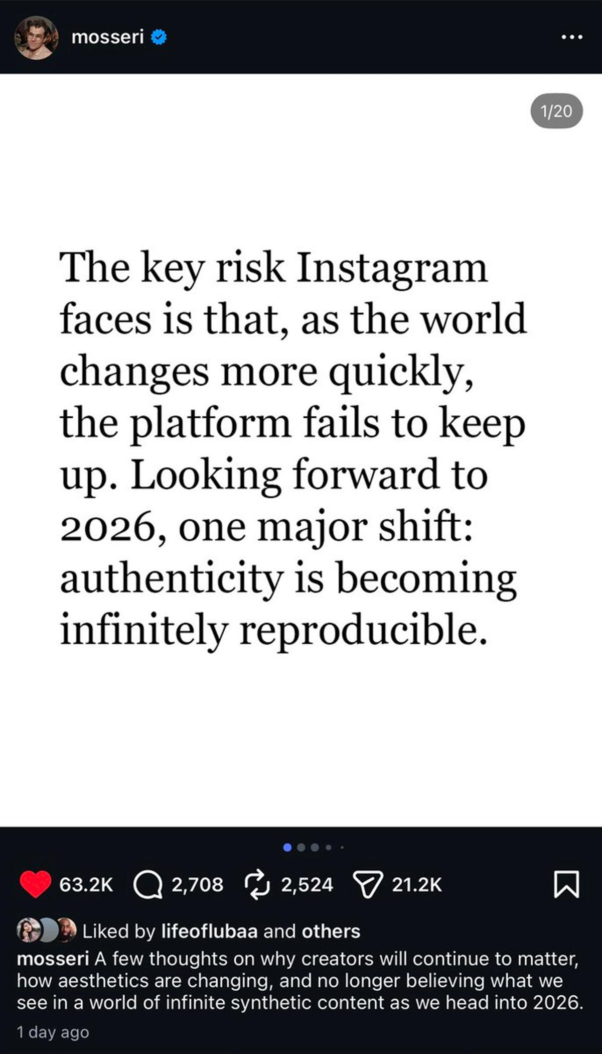 Instagram’s Memo Signals Shift From Growth to Control