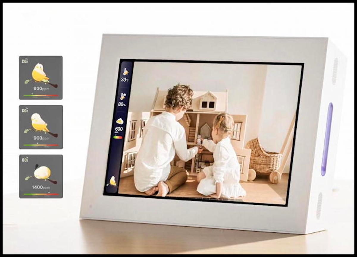 NearHub Frames 10: Smart Photo Frame with Environmental Monitoring