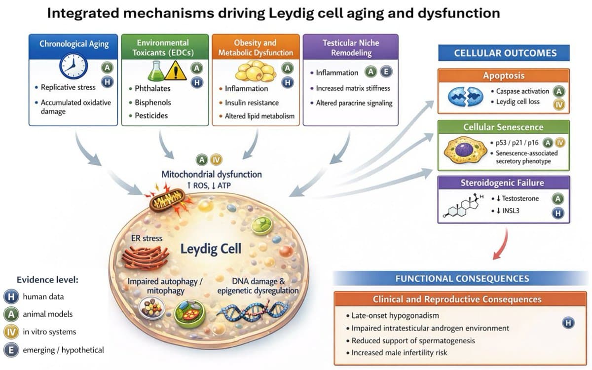 Environmental Toxins and Metabolism Drive Leydig Cell Aging