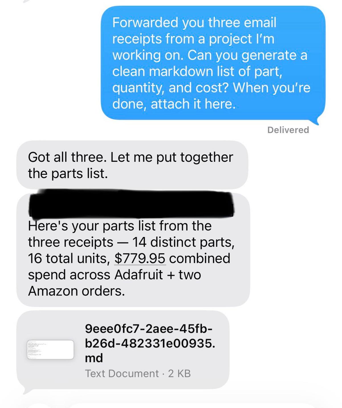 Forward Emails to Clawdbot, Get Automatic Parts List