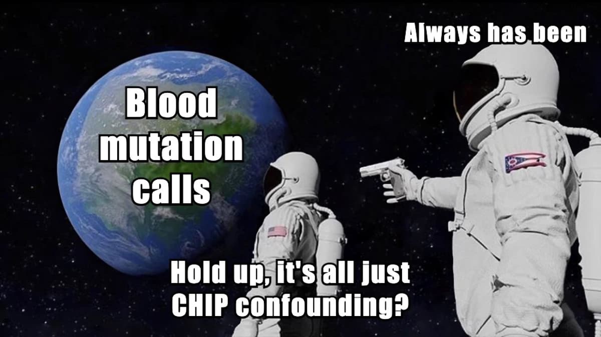 CHIP in Blood Sequencing Skews Mutation Detection