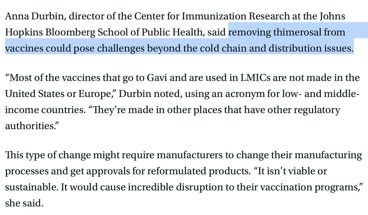 Trump Ties Gavi Aid to Phasing Out Thimerosal Vaccines