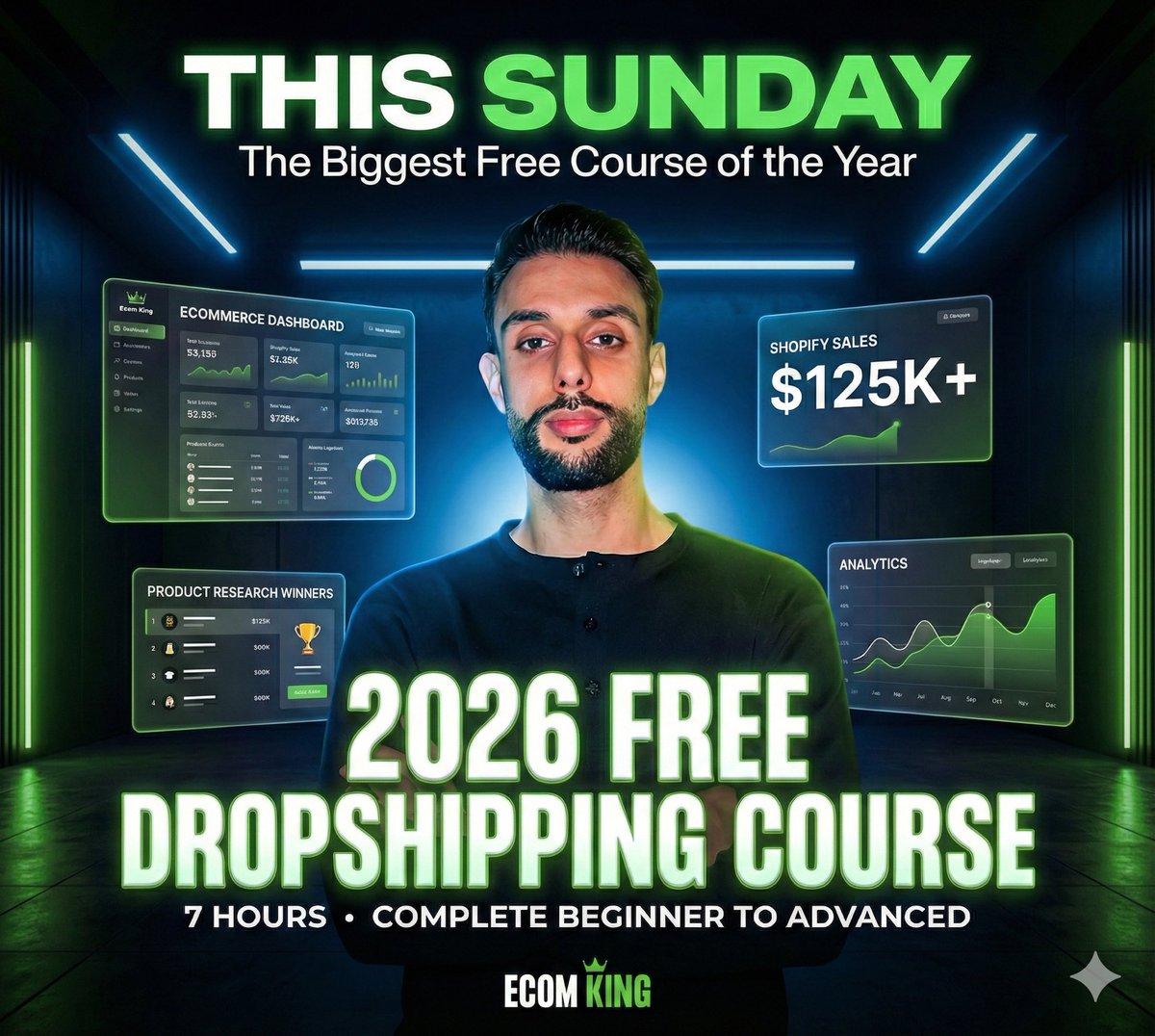 Free 7‑Hour Dropshipping Masterclass Drops This Sunday