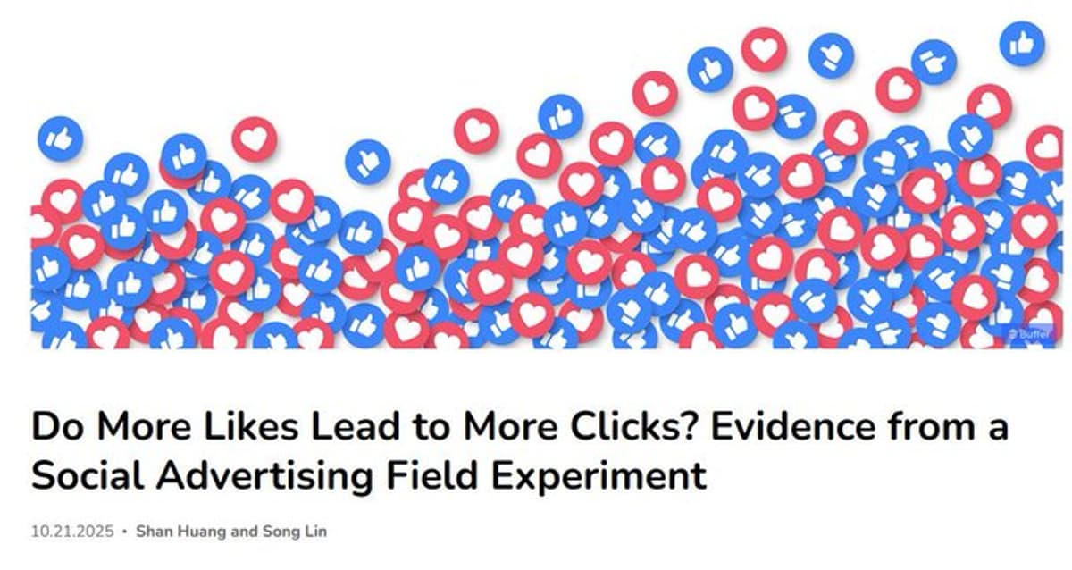 First Like Drives Clicks, Later Likes Lose Power