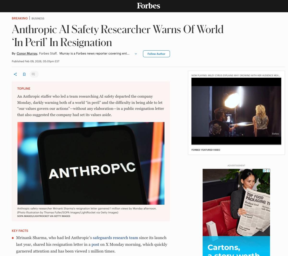 AI Safety Lead Quits, Warns World Spiraling Apart