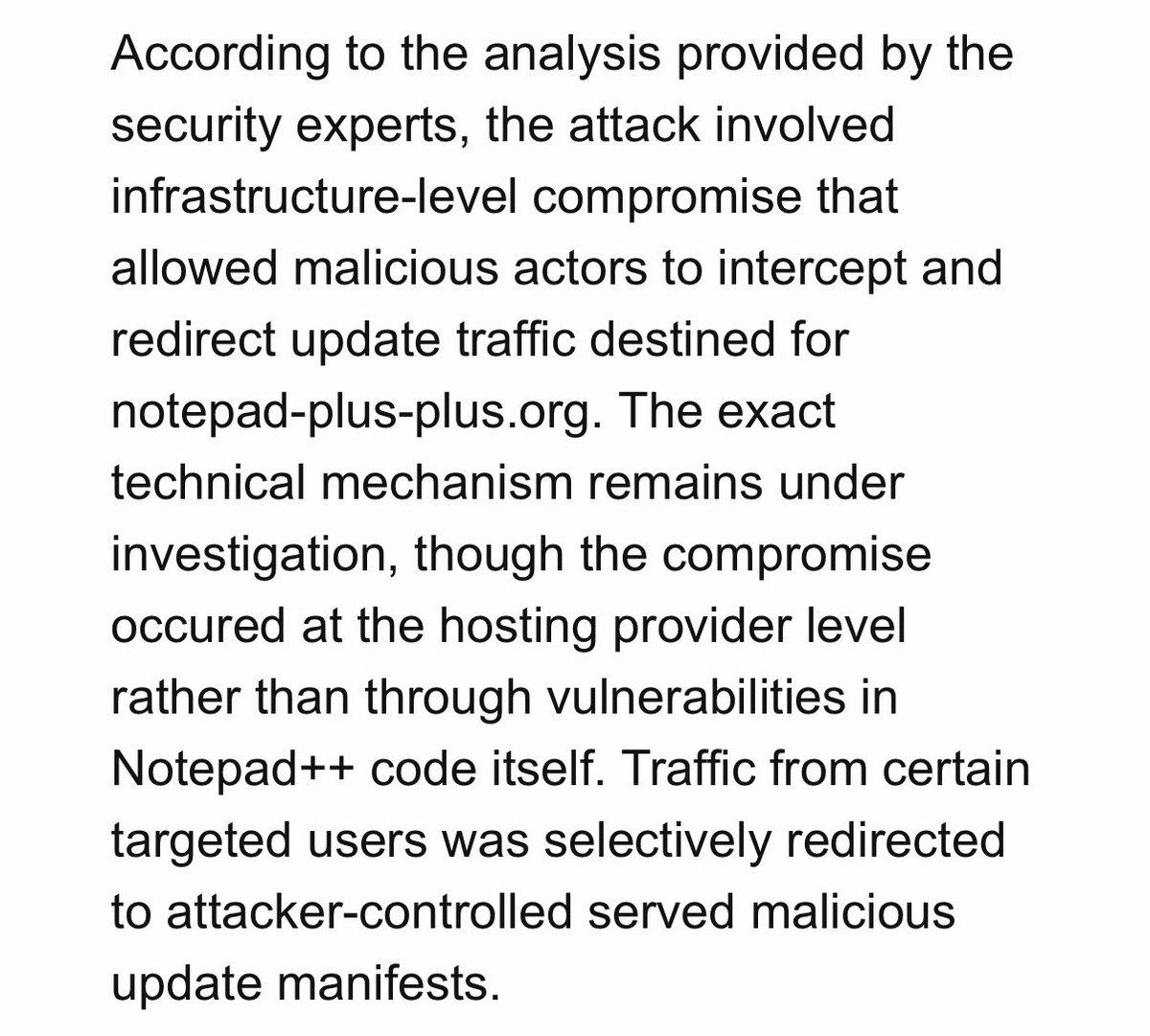 Chinese Actors Hijack Notepad++ Updates, Infect Select Users